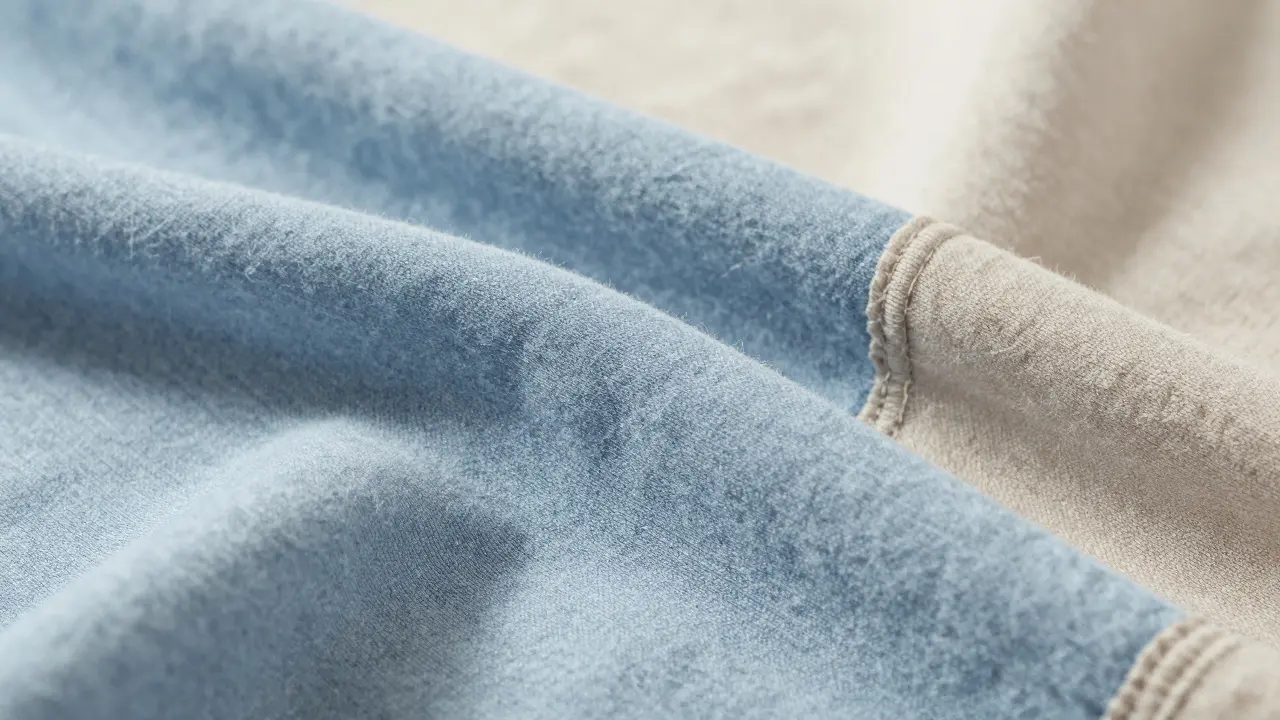 Detail bavlněné látky vhodný pro pacienta v nemocnici.